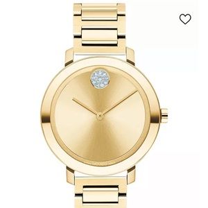 Women's Bold Gold Stainless Steel Bracelet Watch 34mm